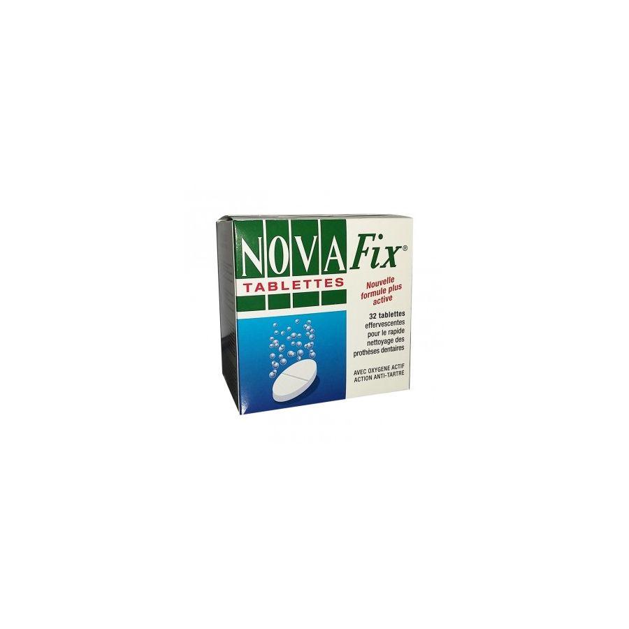 Novafix Tablettes 32 Pour Le Rapide Nettoyage Des Prothèses Dentaires