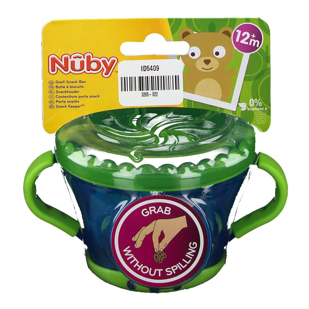 Nuby Boîte Biscuits Et Fruits +12 Mois ID5409