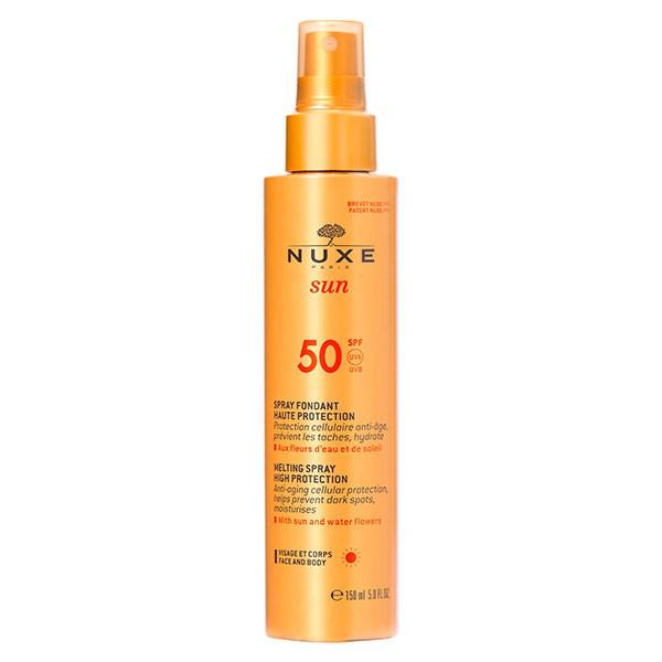 Nuxe Sun Spray Fondant Haute Protection SPF50 Visage Et Corps 150ml