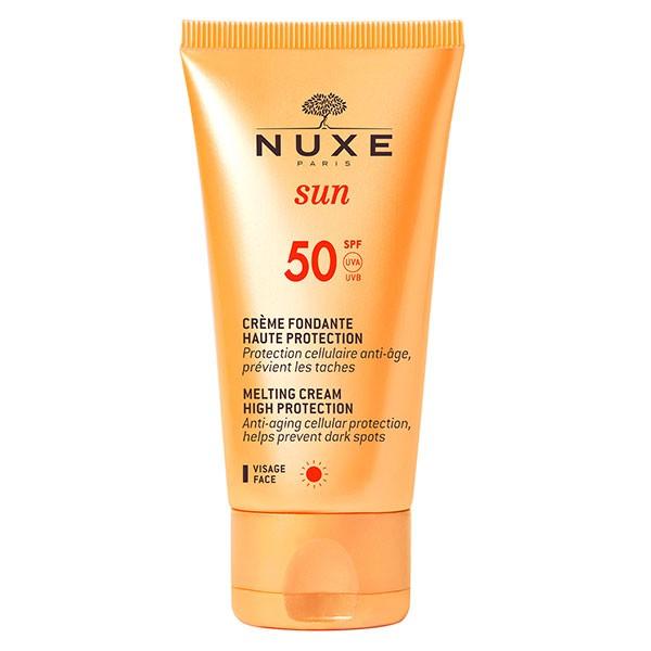 Nuxe Sun Crème Fondante Haute Protection SPF50 Visage Peaux Normales à Sèches 50ml