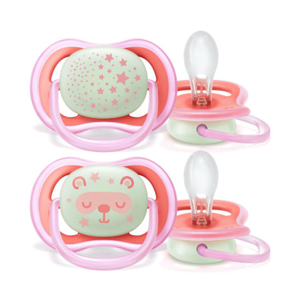 Philips AVENT Sucettes Ultra Air Night 0-18m scf376/20