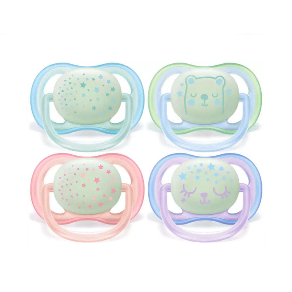 Philips AVENT Sucettes Ultra Air Night 0-6m scf376/10