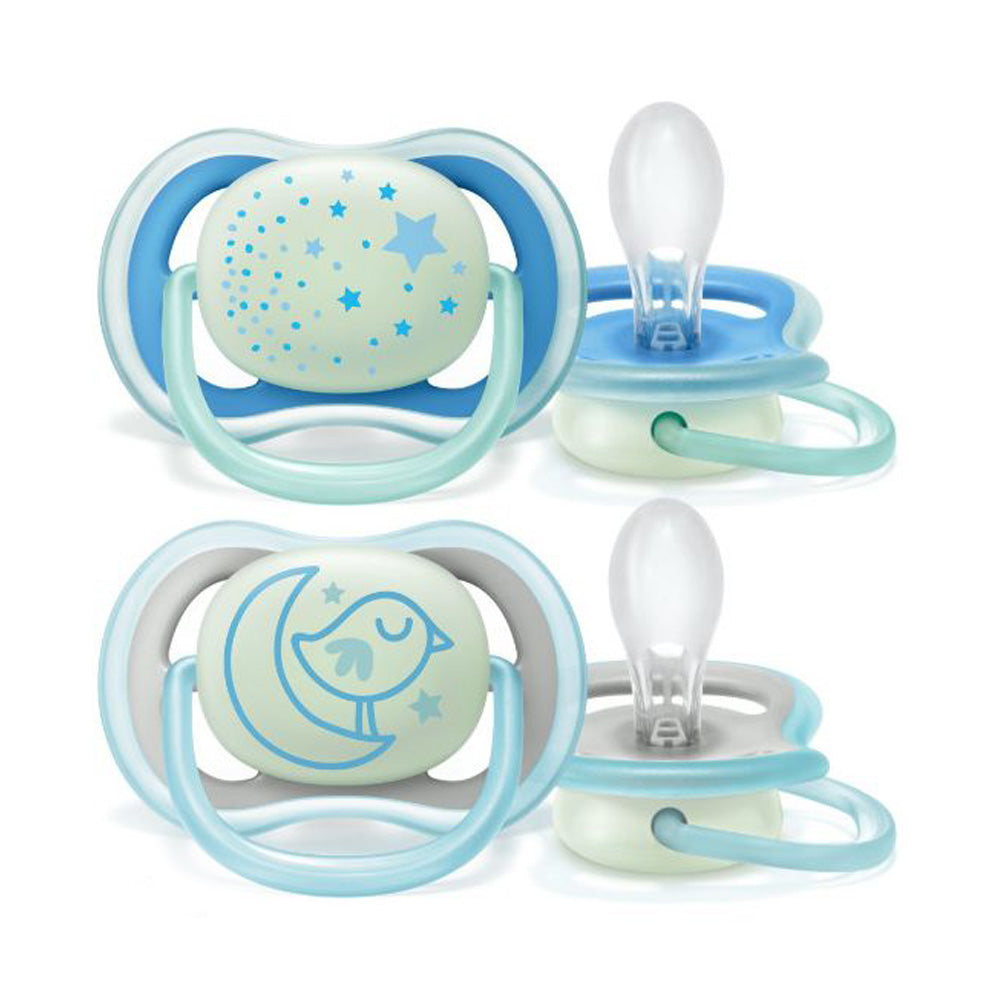 Philips AVENT Sucettes Ultra Air Night Boy 6-18m scf376/21