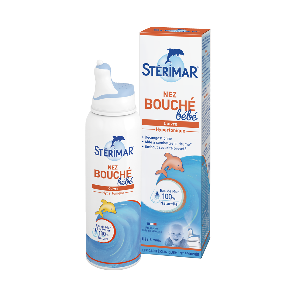 Sterimar Bébé Nez Bouché Spray Nasal Décongestionnant Hypertonique 50ml
