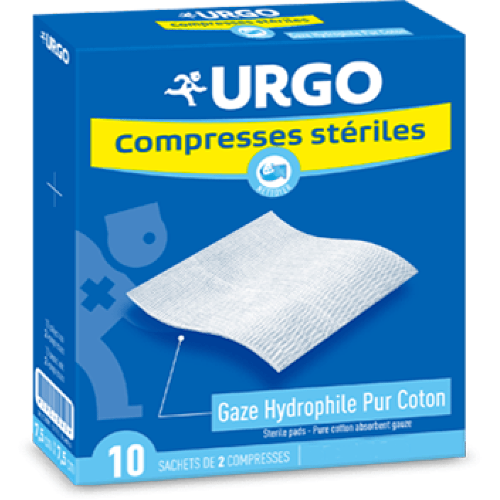 Urgo Compresse Stérile 30*30 Boite de 10 Sachets De Compresses – Global Para