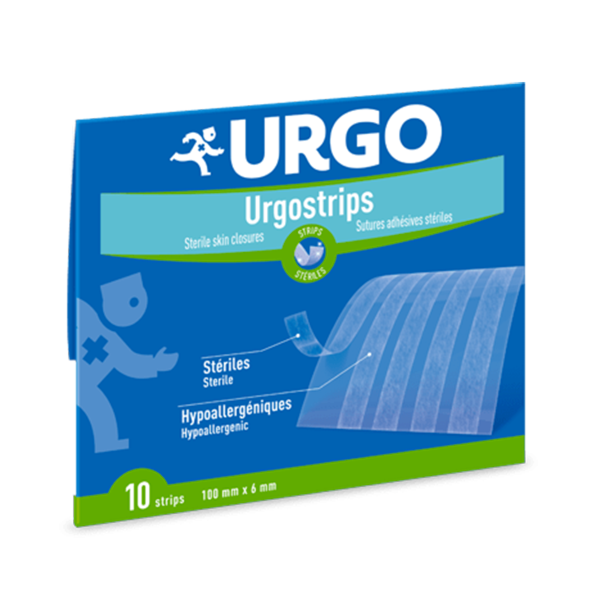 Urgo Urgostrips Sutures Adhésives Stériles 100x6mm Strips 10
