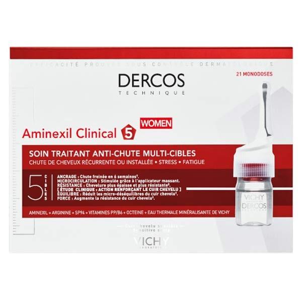 Vichy Dercos Aminexil Clinical 5 Femme 21 Ampoules