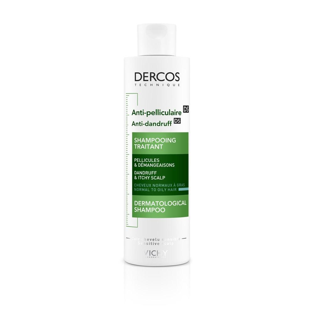 Vichy Dercos Anti-Pelliculaire Shampoing Traitant Cheveux Normaux A Gras Flacon 200ml