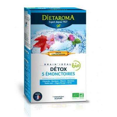Dietaroma Detox 5 Emonctoires 20Amp*15ml