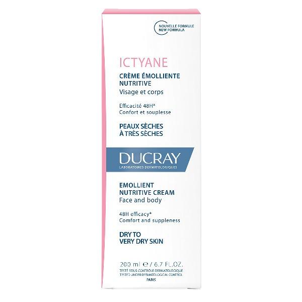 Ducray Ictyane Crème Émolliente Nutritive Visage & Corps 200 ml