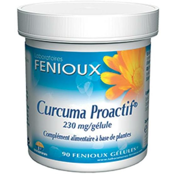 Fenioux Curcuma Proactif 230mg 90 Gélules Foie et Tube Digestif