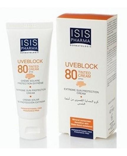 Isispharma Uveblock Cream SPF80 Teinté 40Ml