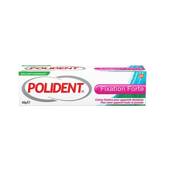 Polident Fixation Forte Crème Fixative Pour Appareils Dentaires Tube 40g