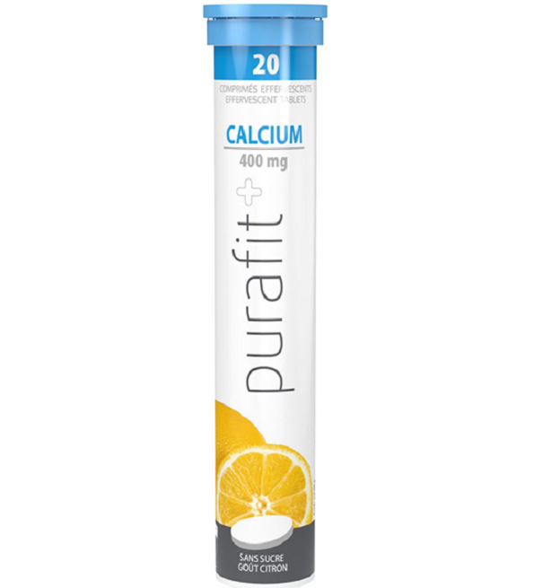 Purafit Calcium 400mg 20 Comprimés Effervescents