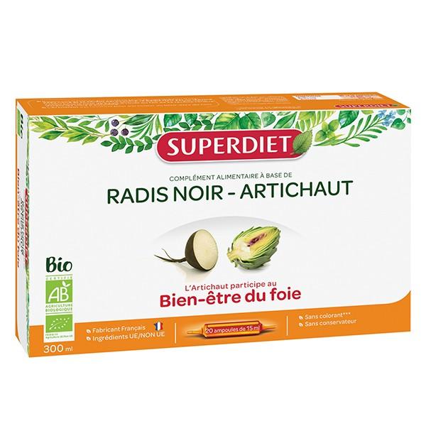 Super Diet Radis Noir Artichaut Bio 20*15 ML